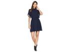 Bishop + Young Flutter Dress (navy) Women's Dress