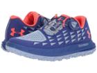 Under Armour Ua Fat Tire 3 (formation Blue/chambray Blue/neon Coral) Women's Shoes