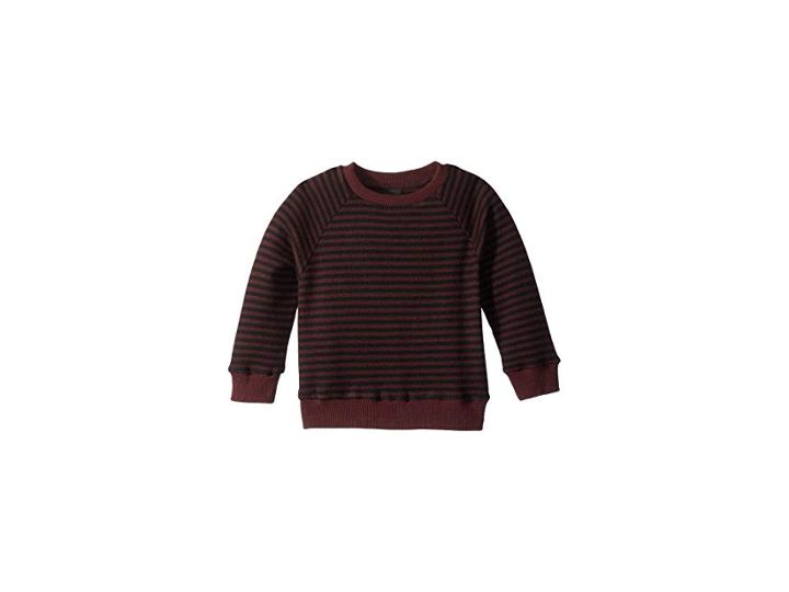 Superism Two-tone Striped Damien Pullover Sweater (toddler/little Kids/big Kids) (maroon) Boy's Sweater