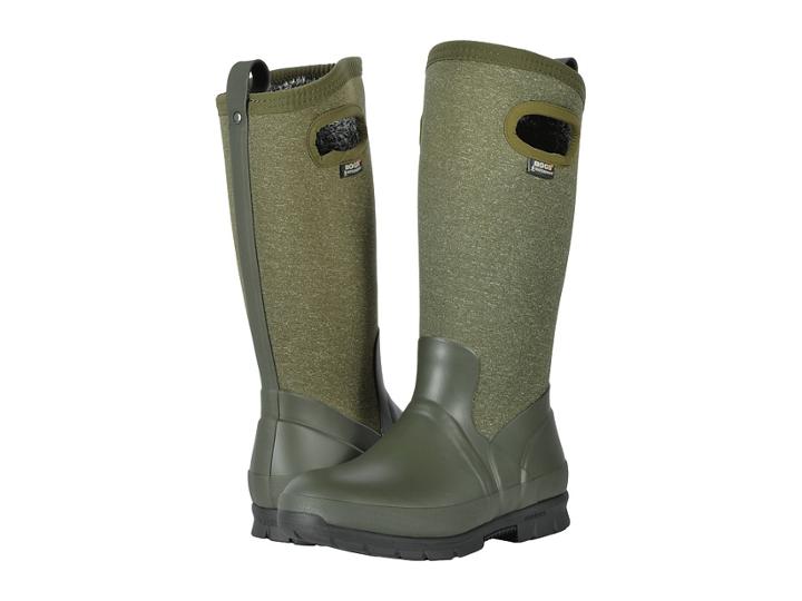 Bogs Crandall Tall (dark Green Multi) Women's Waterproof Boots