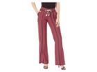 Roxy Oceanside Pants Yarn-dye (oxblood Red/tea Party Stripe) Women's Casual Pants