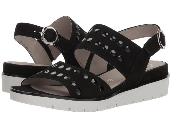 Gabor Gabor 85.503 (black Samtchevreau) Women's Dress Sandals