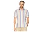 Tommy Bahama La Prisma Stripe Camp Shirt (coral Haze) Men's Clothing