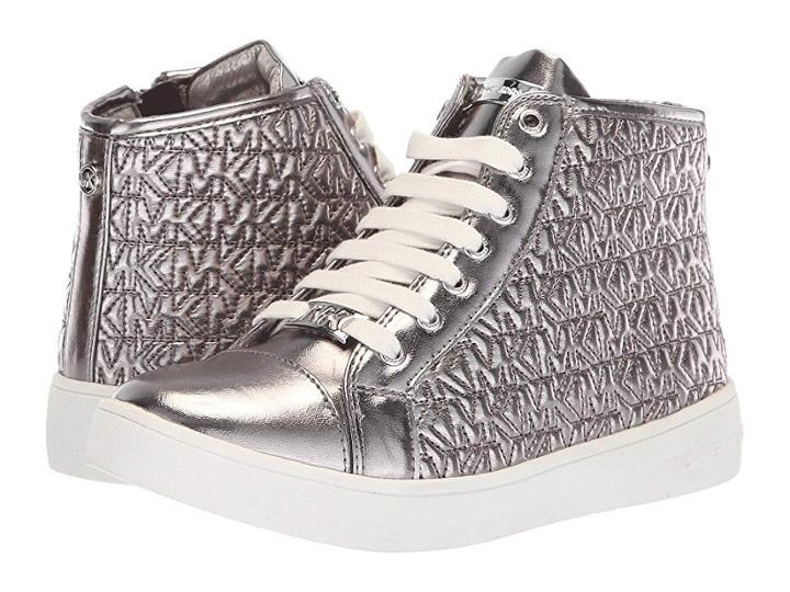 Michael Michael Kors Kids Ivy Comfort (little Kid/big Kid) (pewter) Girl's Shoes