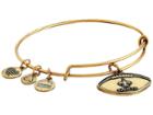 Alex And Ani Nfl New Orleans Saints Football Bangle (rafaelian Gold) Charms Bracelet