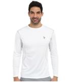 U.s. Polo Assn. Performance Long Sleeve T-shirt (white) Men's Long Sleeve Pullover