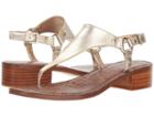 Sam Edelman Jude (molten Gold Foiled Polished Metallic Leather) Women's Sandals
