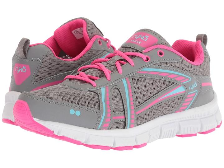 Ryka Hailee (grey/pink/blue) Women's Shoes