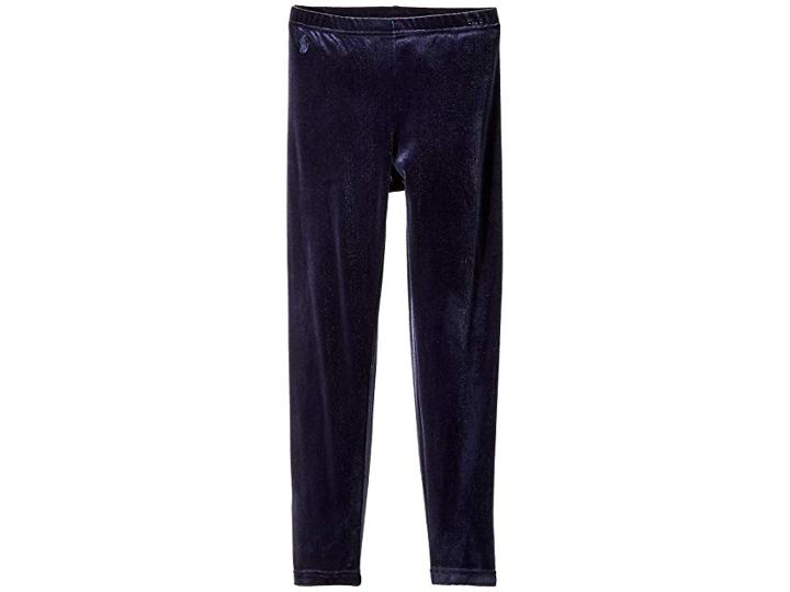 Polo Ralph Lauren Kids Stretch Velvet Leggings (little Kids/big Kids) (cruise Navy) Girl's Casual Pants