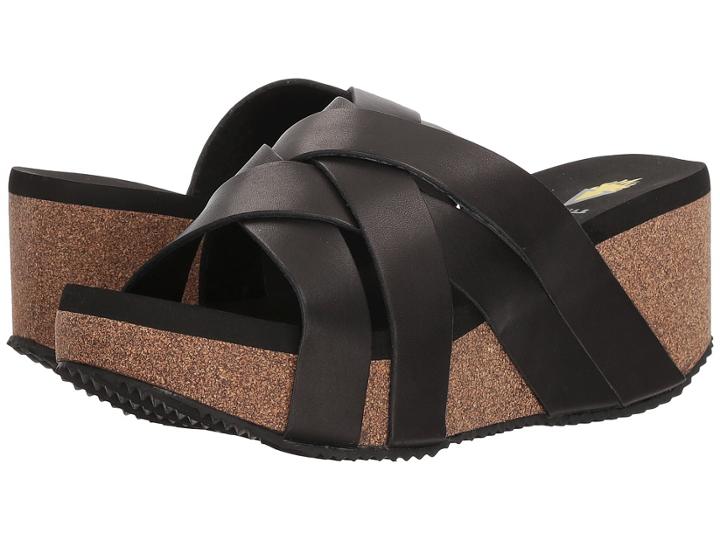 Volatile Heartwell (black) Women's Wedge Shoes