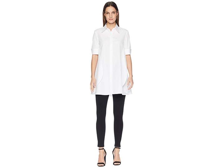 Neil Barrett Fall Away Shirtdress (white) Women's Dress