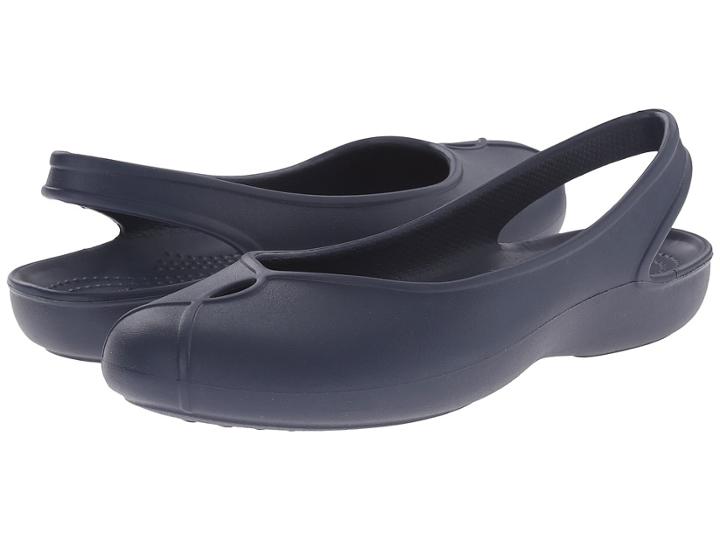 Crocs Olivia Ii Flat (navy) Women's Flat Shoes