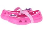 Crocs Kids Keeley Petal Charm Flat (toddler/little Kid) (neon Magenta/carnation) Girls Shoes