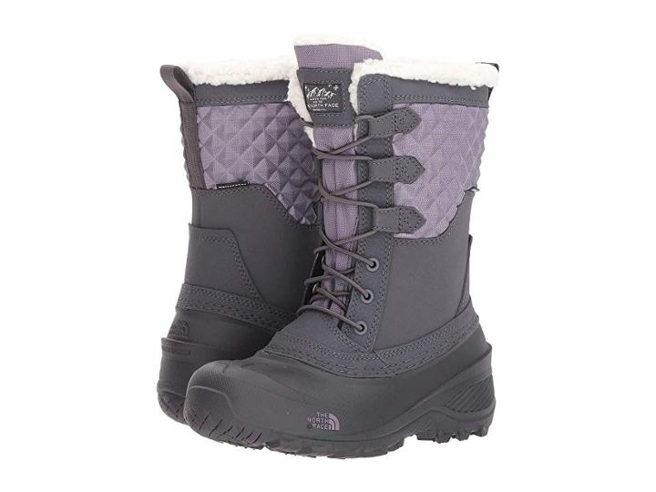 The North Face Kids Shellista Lace Iii (toddler/little Kid/big Kid) (periscope Grey/purple Sage) Girls Shoes