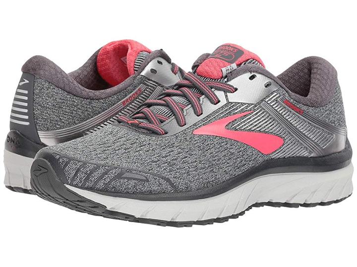 Brooks Adrenaline Gts 18 (ebony/silver/pink) Women's Running Shoes