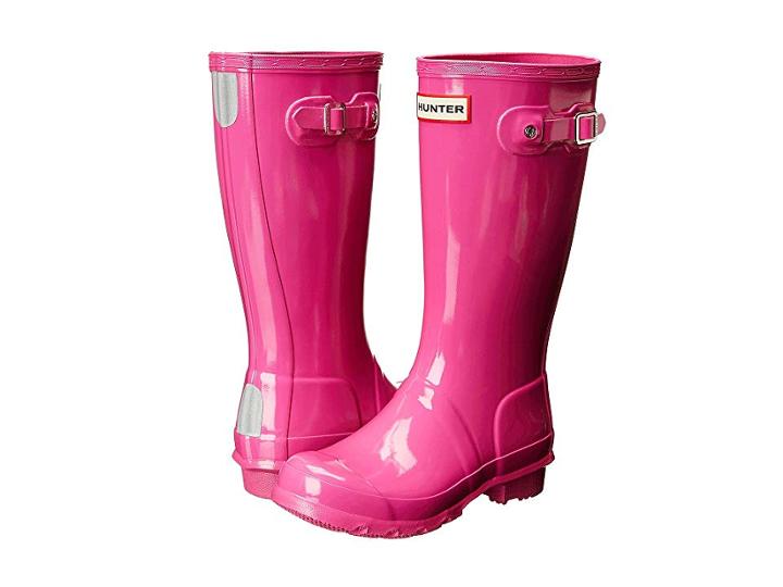 Hunter Kids Original Kids' Gloss Rain Boot (little Kid/big Kid) (lipstick) Kids Shoes