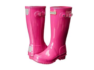 Hunter Kids Original Kids' Gloss Rain Boot (little Kid/big Kid) (lipstick) Kids Shoes
