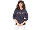 Juicy Couture Juicy Logo Pullover Sweater (regal) Women's Clothing