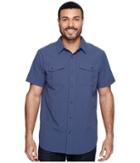 Columbia Twisted Divide Short Sleeve Shirt (zinc) Men's Short Sleeve Button Up