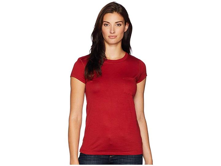 Pendleton Merino One-pocket Tee (red Rock) Women's T Shirt
