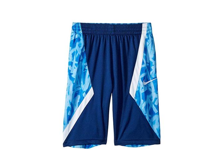 Nike Kids Dry Avalanche Shorts Aop (little Kids/big Kids) (blue Void/white/white) Boy's Shorts