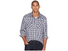 Pendleton Long Sleeve Frontier Herringbone Shirt (blue/black) Men's Long Sleeve Button Up
