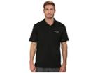 Columbia Low Dragtm Polo (black/gulf Stream) Men's Short Sleeve Pullover