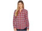 Filson Scout Shirt (red/turquoise Plaid) Women's Clothing