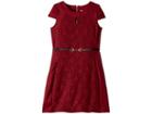 Us Angels Cap Sleeve Bodycon Dress (big Kids) (plum) Girl's Dress