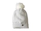 Obermeyer Beulah Knit Hat W/ Faux Fur Pom (fog) Caps