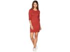 Jack By Bb Dakota After Midnight Novelty Stitch Sweater Dress (burnt Orange) Women's Dress