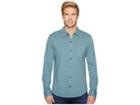 Mod-o-doc Summerland Knit Long Sleeve Jersey Button Front Shirt (oasis) Men's Long Sleeve Button Up