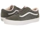 Vans Old Skooltm ((suede/sherpa) Grape Leaf/dusty Olive) Skate Shoes