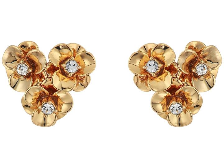 Kate Spade New York Shine On Flower Cluster Studs Earrings (gold) Earring