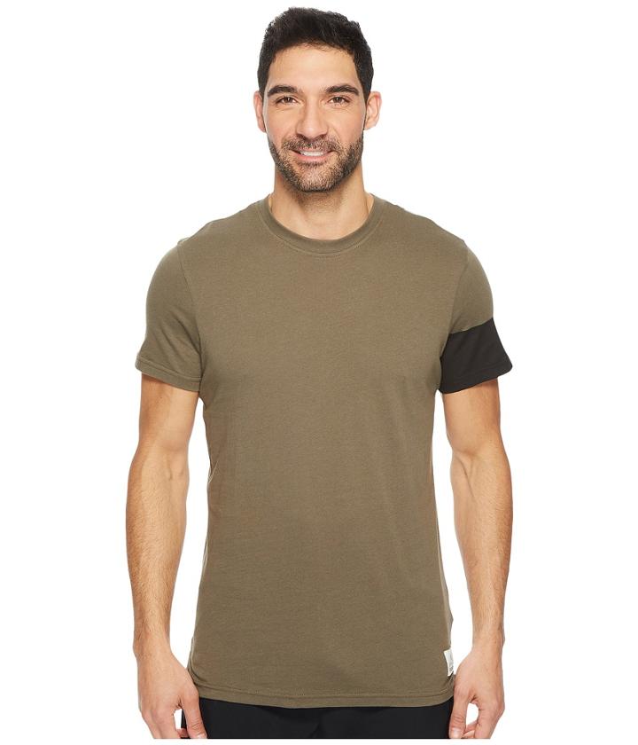 Reebok Cotton Series Graphic Tee (army Green) Men's T Shirt