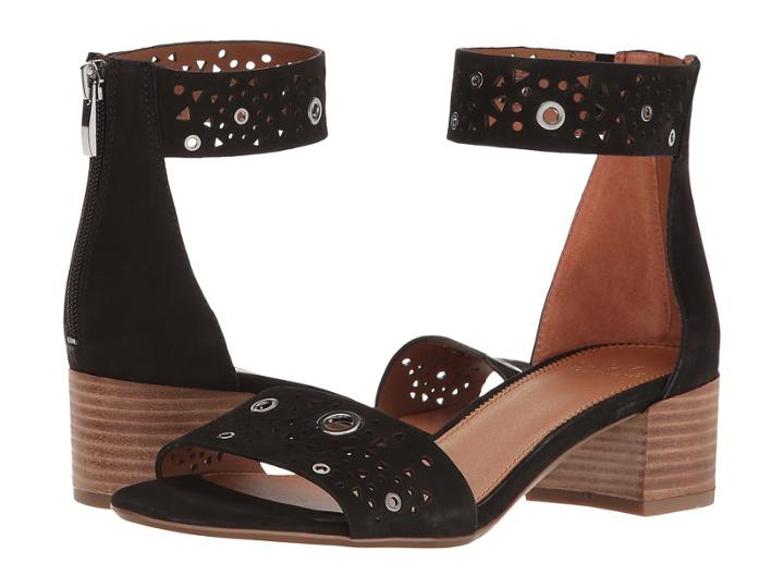 Franco Sarto Fidela 5 (black Elko Nubuck Leather) Women's Sandals