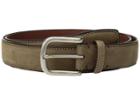 Torino Leather Co. 35mm Waxed Nubuck Shoulders (loden) Men's Belts
