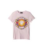Versace Kids Short Sleeve Tee With Logo Graphic (big Kids) (pink) Girl's T Shirt