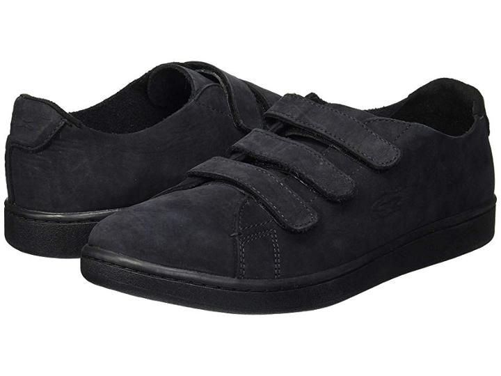 Lacoste Carnaby Strap 218 1 U (black/black) Men's Lace Up Casual Shoes