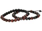 Steve Madden Tigers Eye Labradorite And Beaded Stretch Bracelet Set (brown/black/blue) Bracelet