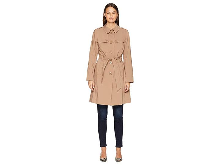 Kate Spade New York Signature Rain Trench (rose Water) Women's Coat
