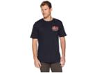 Reyn Spooner Surfboard Santa Short Sleeve T-shirt (navy) Men's T Shirt