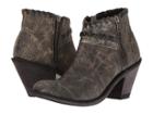 Old West Boots Crisscross Stitch Ankle Boot (vintage Charcoal) Cowboy Boots