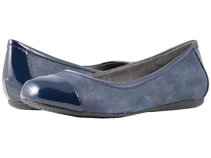 Softwalk Napa (navy Romantic Floral) Women's Flat Shoes