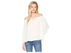 Cece 3/4 Sleeve Off The Shoulder Blouse With Faggoting (antique White) Women's Blouse