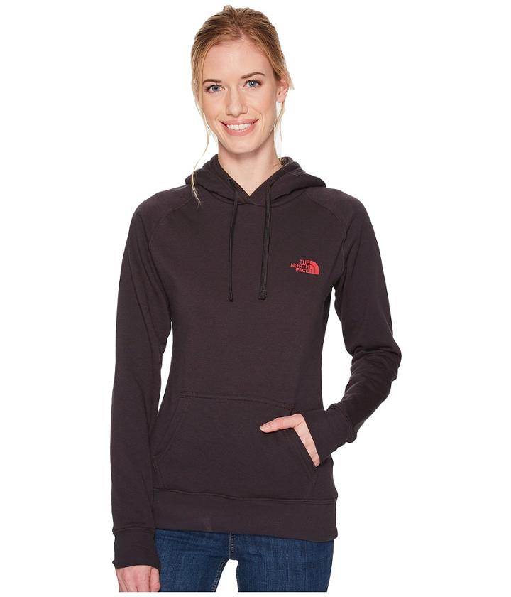 The North Face Petal Red Box Pullover Hoodie (weathered Black) Women's Sweatshirt