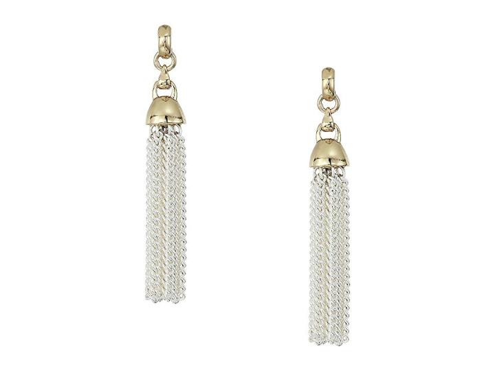 Lauren Ralph Lauren Post Tassel Earrings (two-tone) Earring