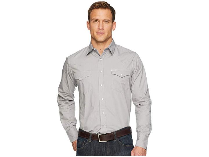 Roper 1803 Solid Poplin (grey) Men's Clothing