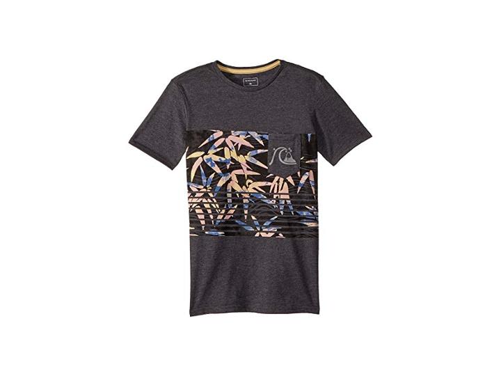 Quiksilver Kids Silent Flurry Tee (big Kids) (charcoal Heather) Boy's T Shirt