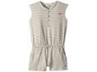 Roxy Kids Big Moments Romper (big Kids) (metro Heather/thin Nautic Stripe) Girl's Jumpsuit & Rompers One Piece